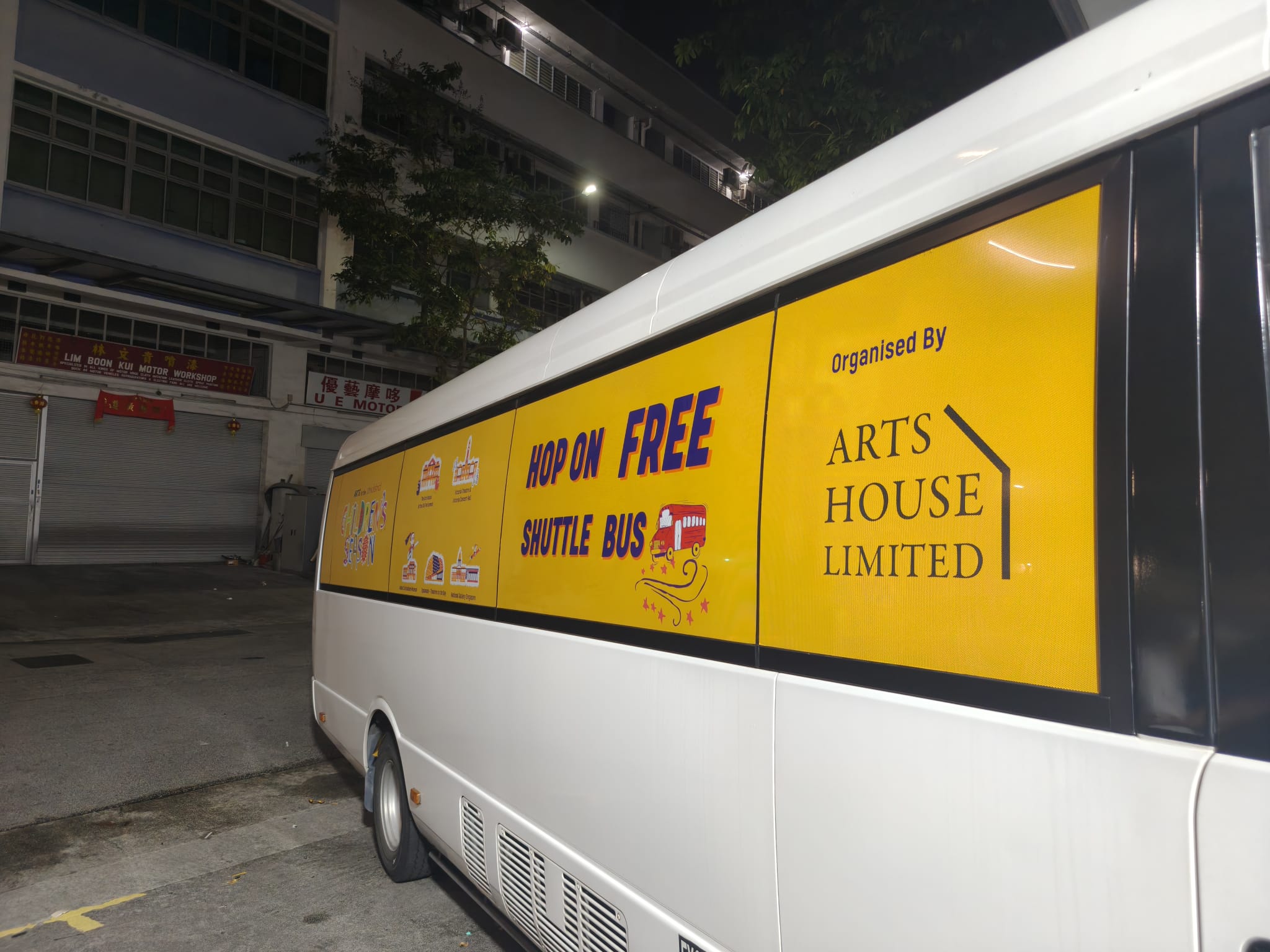SGCharter Hits the Road with Art House – A Bus Wrap That Moves with Purpose